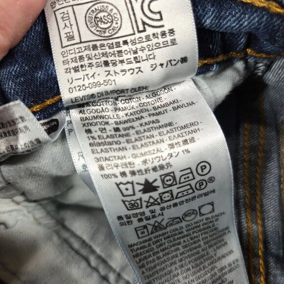 Levis 569 Jeans Mens 31X30 Blue Loose Straight Medium Wash Denim Preppy Workwear - Picture 7 of 12